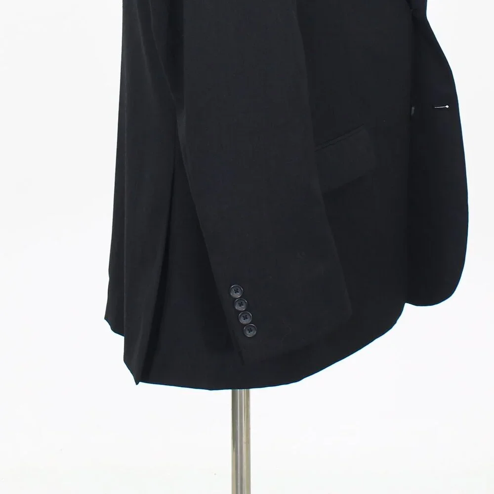 Pronto Uomo 46L Gray Solid 2-Button Sport Coat Blazer Jacket T742
